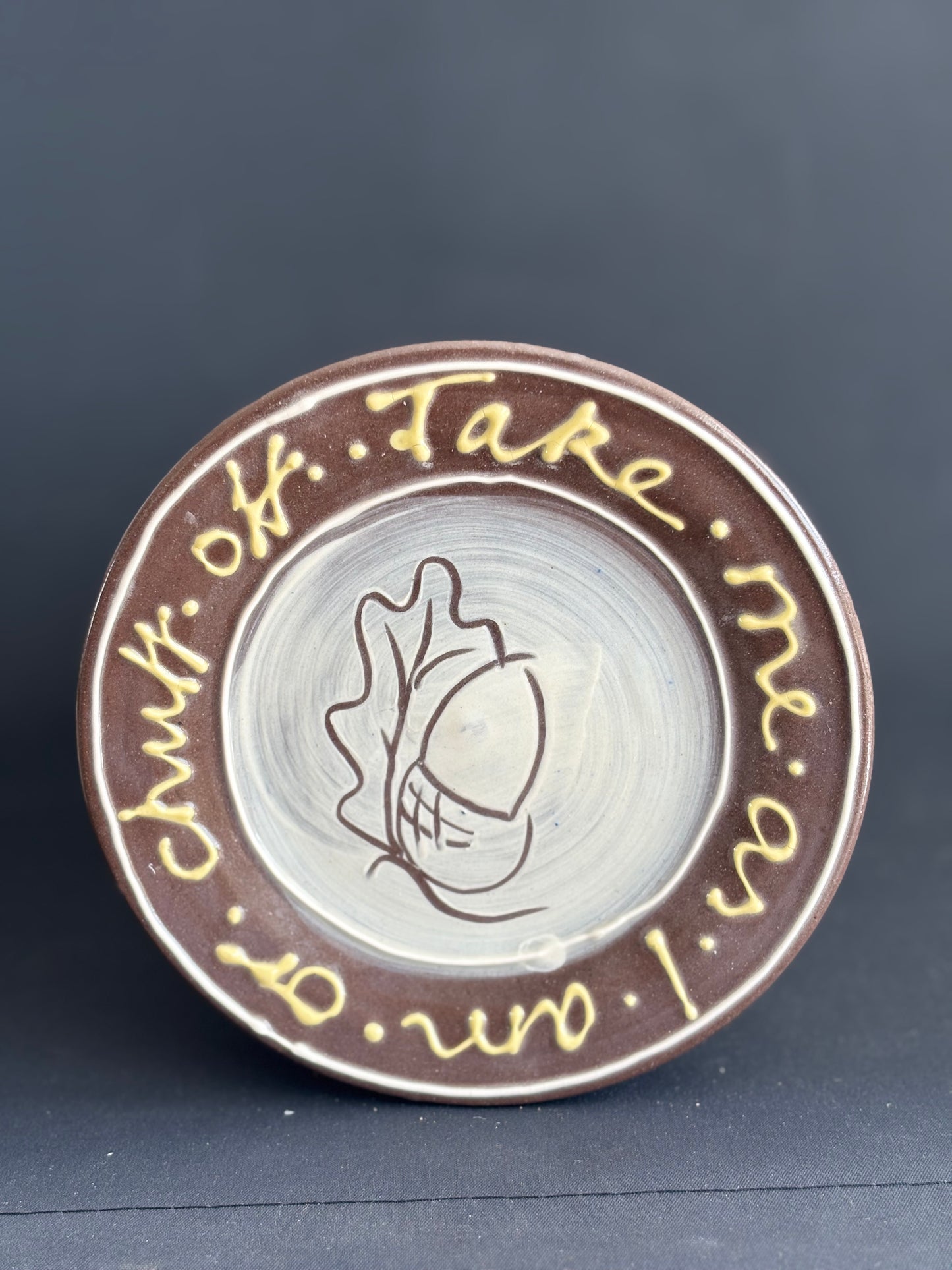 Notes to Self - Take me as I am or chuff off- side plate
