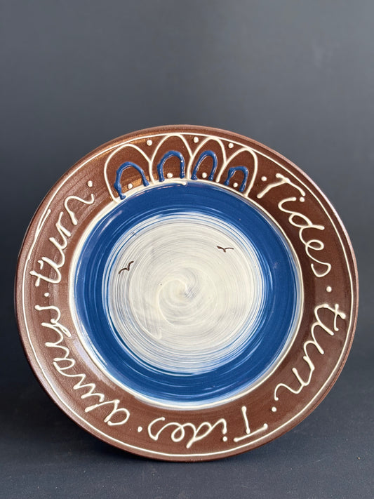 Tides turn.  - dinner plate