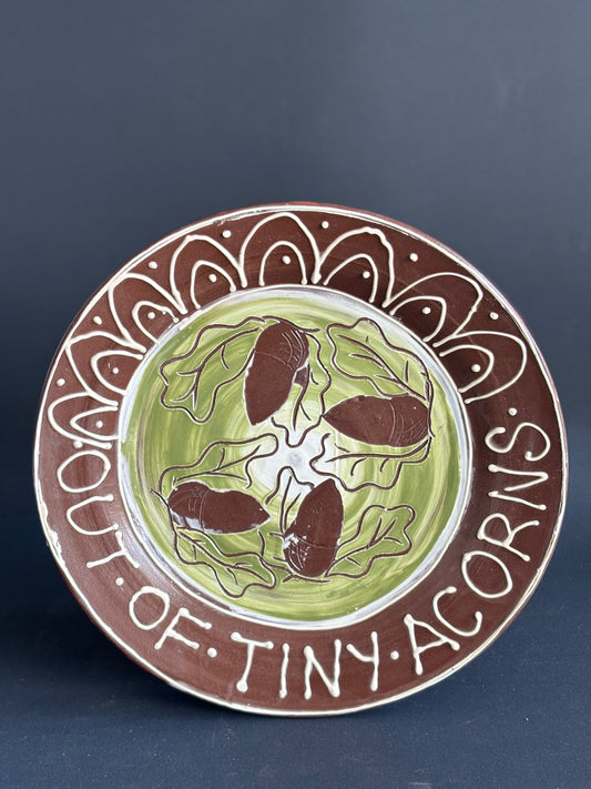 Out of tiny acorns - dinner plate