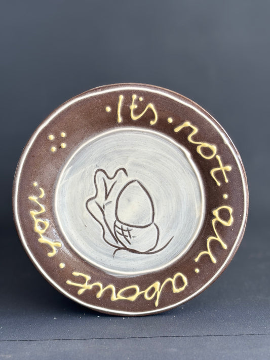 Notes to Self - It's not all about you - side plate